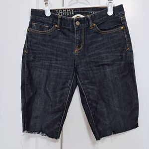 Tommy Hilfiger Dark Wash Denim Cutoff Shorts